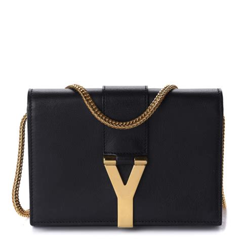 ysl y ligne mini|SAINT LAURENT Calfskin Mini Y Ligne Crossbody Pochette.